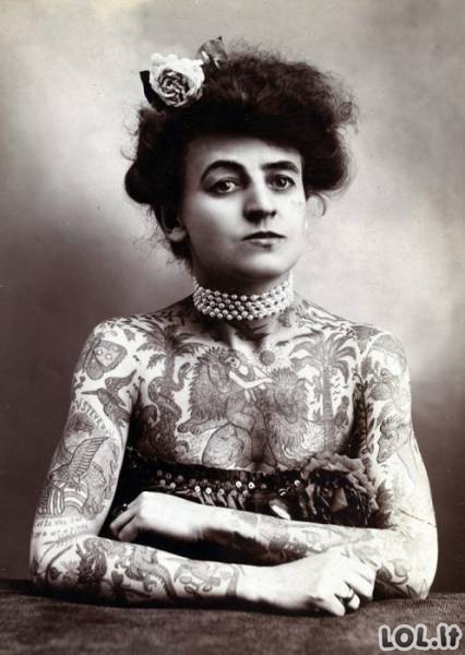 Tatuiruočių mada prieš 100 metų