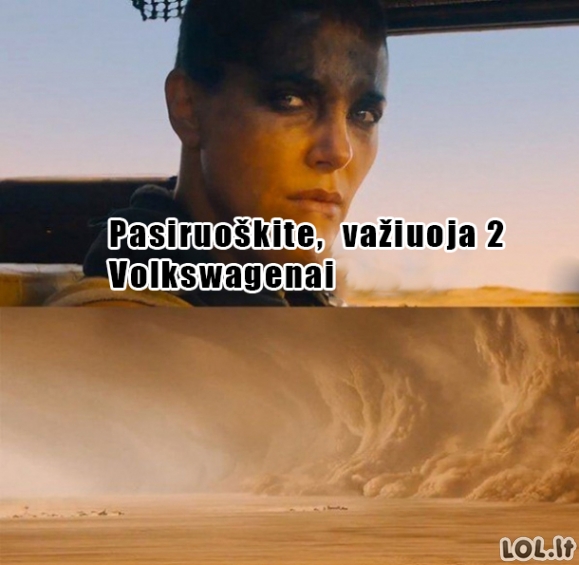 Kai pamatau mieste Volkswagenus