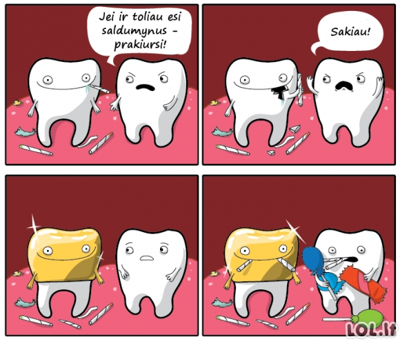 Kodėl genda dantys?