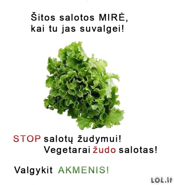 STOP salotų žudymui!