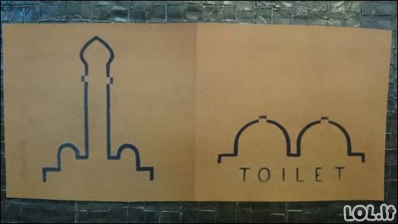Originaliausi tualetų ženklai