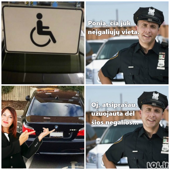Leidimas parkuotis neįgaliųjų vietose