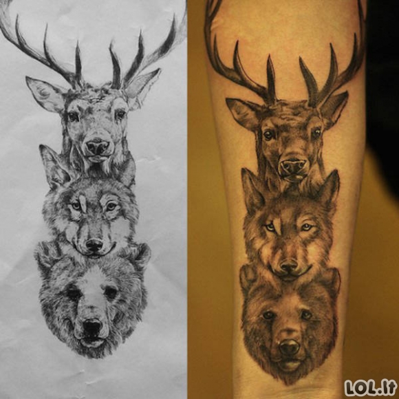 Kai tatuiruotės atrodo kaip meno kūriniai