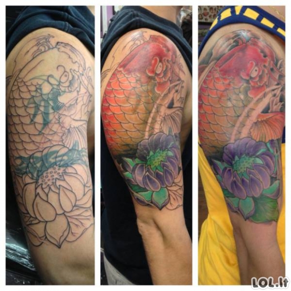 Kaip iš šūdinos tatuiruotės padaryti meno kūrinį