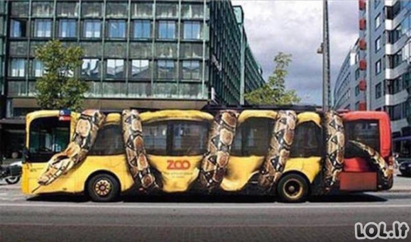 Originaliausios reklamos ant autobusų