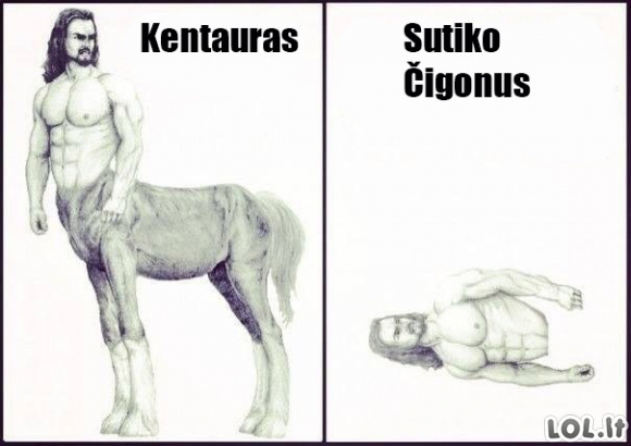 Kentauras vs Čigonai