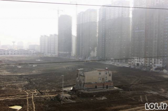 Namai - tikros rakštys Kinijos miesto projektuotojams