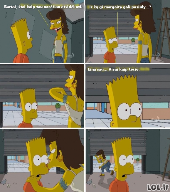Kai Bartas pirmą kartą pamatė..