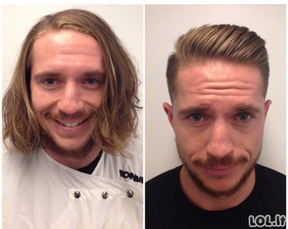 Kaip žmones pakeičia gera šukuosena