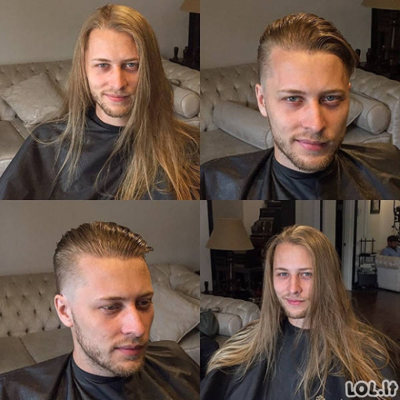 Kaip žmones pakeičia gera šukuosena