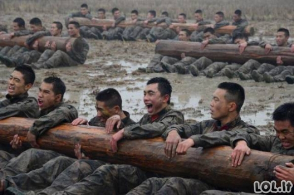 Ką turi ištverti Kinijos kariai?