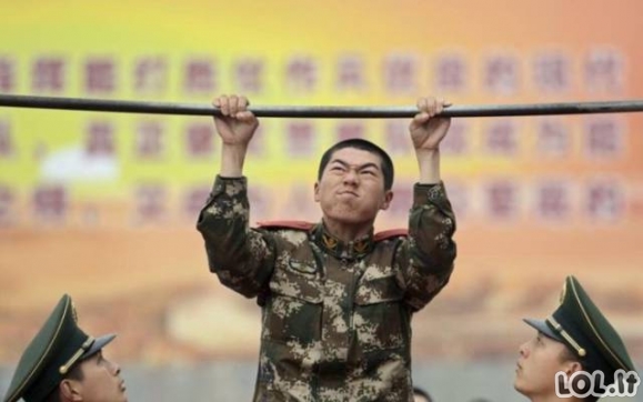 Ką turi ištverti Kinijos kariai?