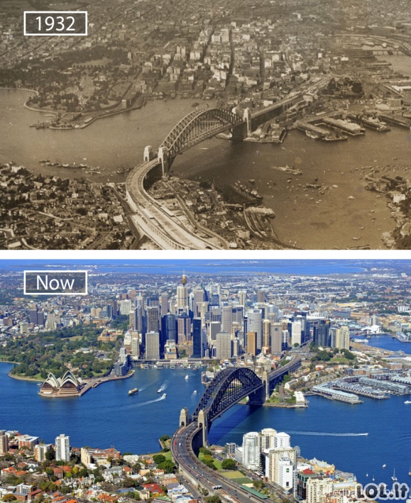 Miestai: anksčiau ir dabar [20 FOTO]
