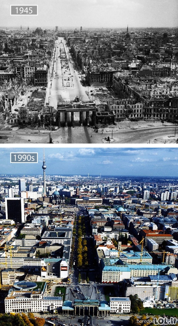 Miestai: anksčiau ir dabar [20 FOTO]