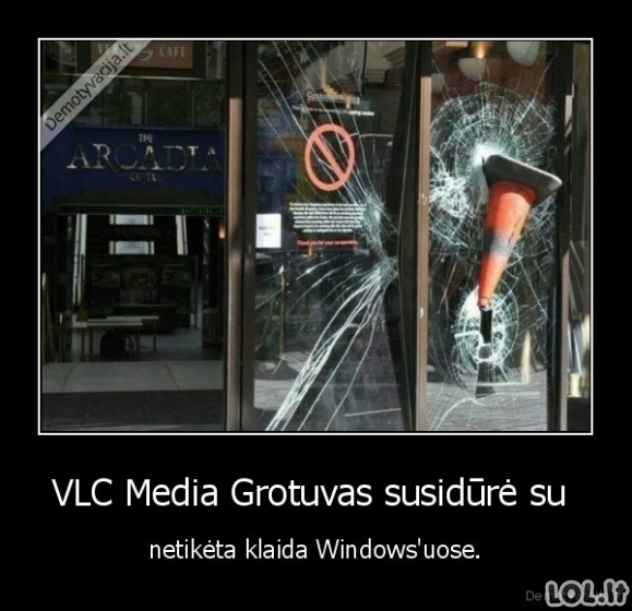 VLC Grotuvo bėdos