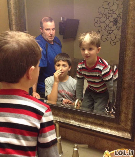 Kai vaikai nusprendžia patys save apsikirpti