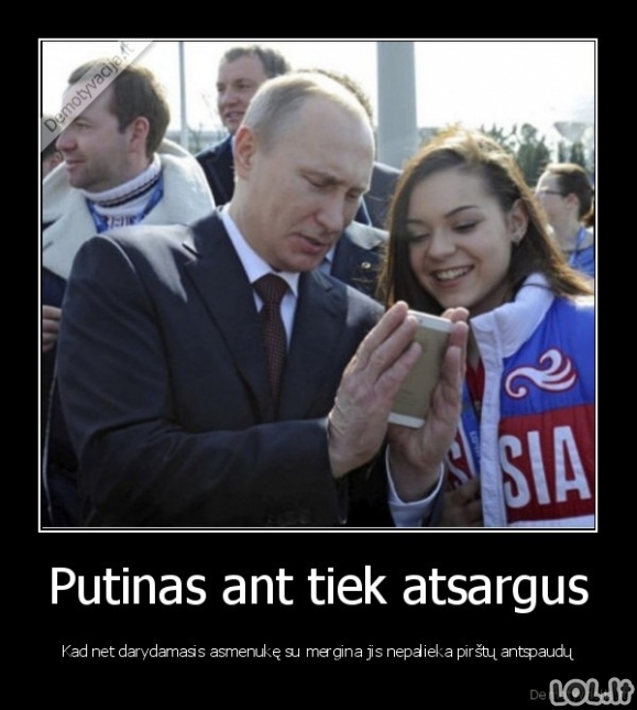 Slapukaujantis Putinas