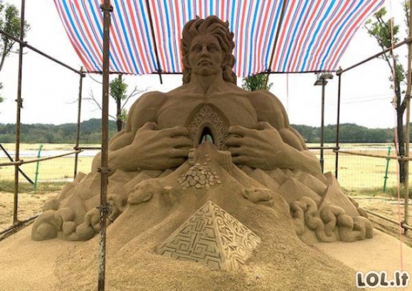 Neįtikėtinos skulptūros iš smėlio