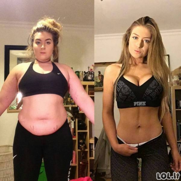 Neįtikėtinos svorio metimo transformacijos