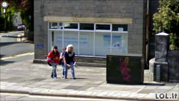 Įdomiausi "Google Street View" užfiksuoti vaizdai