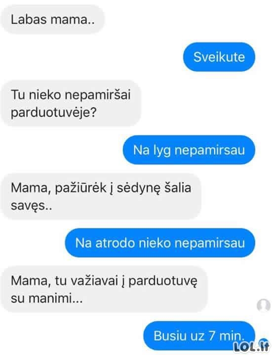 Mama parduotuvėje