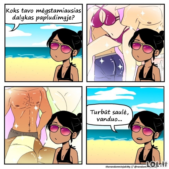 Kuo moterims patinka paplūdimys?