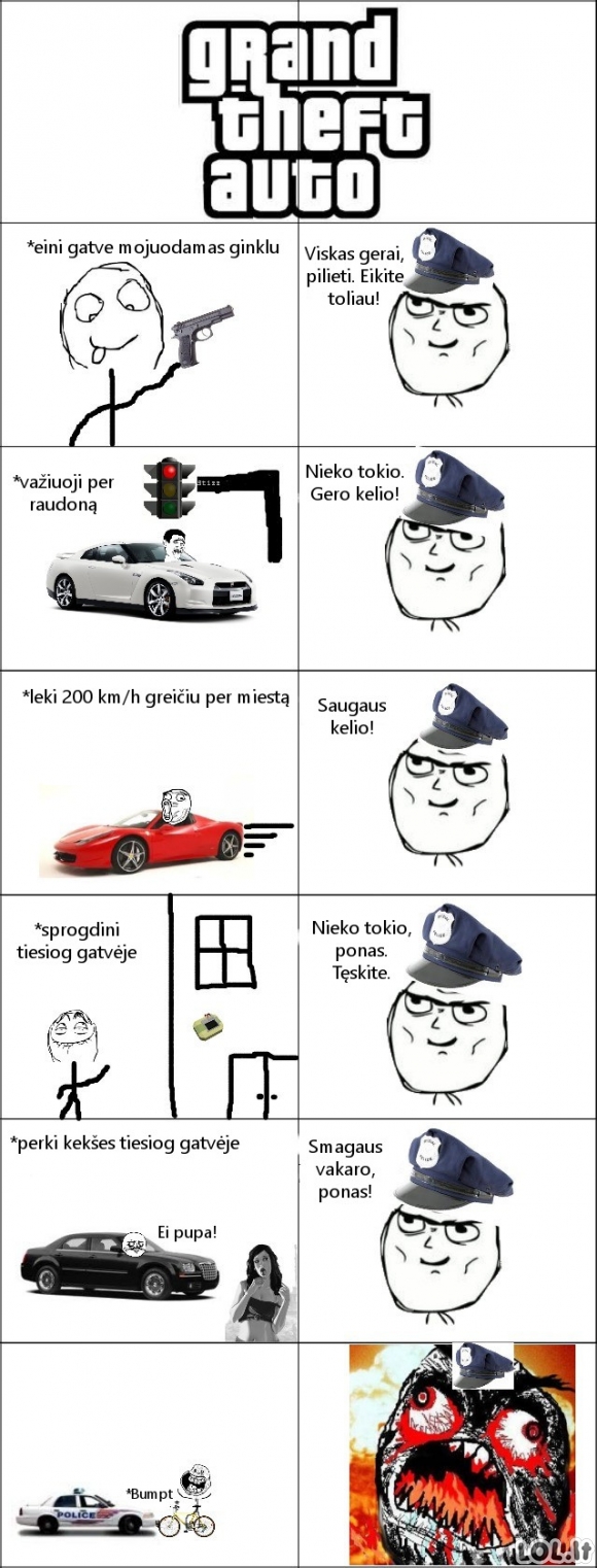 GTA policijos logika