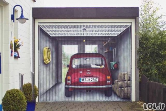 Geros garažų durų idėjos