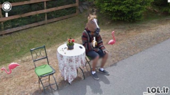 Google Street View kurioziškos nuotraukos