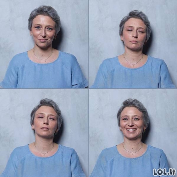 Moterys, kurios sutiko parodyti savo veidus prieš, per ir po orgazmo