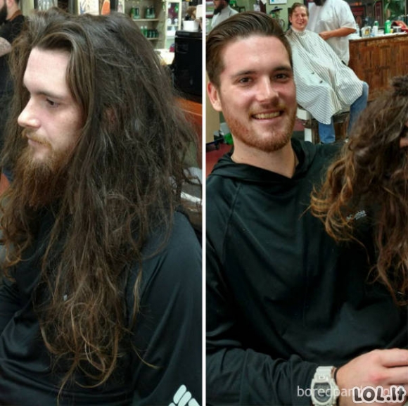 Kaip gera šukuosena gali visiškai pakeisti vyrų išvaizdą [GALERIJA]