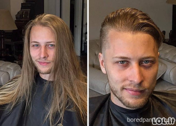 Kaip gera šukuosena gali visiškai pakeisti vyrų išvaizdą