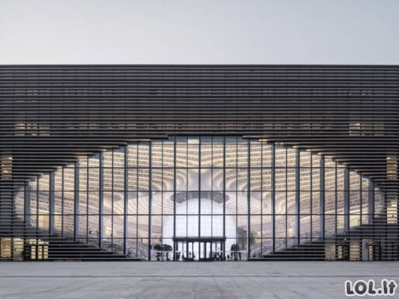 Kinijos biblioteka - tikras architektūros stebuklas