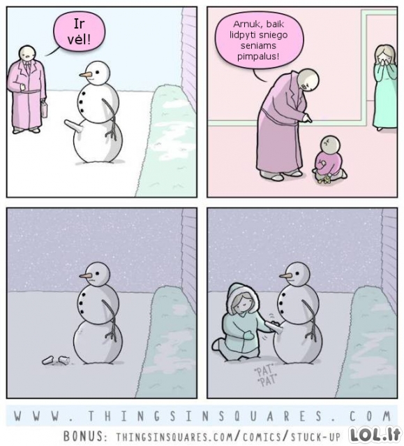 Papimpintas sniego senis
