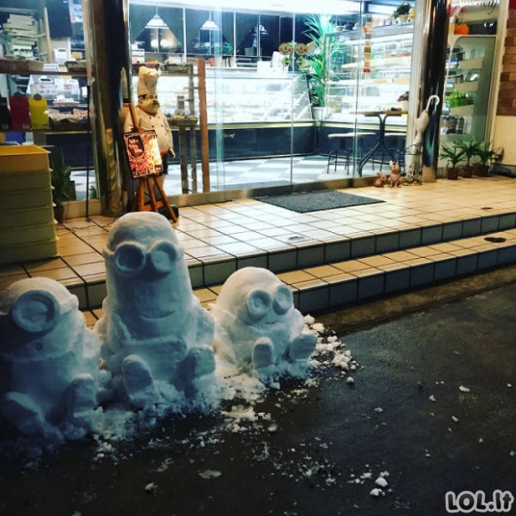 Japoniški sniego seniai [38 FOTO]