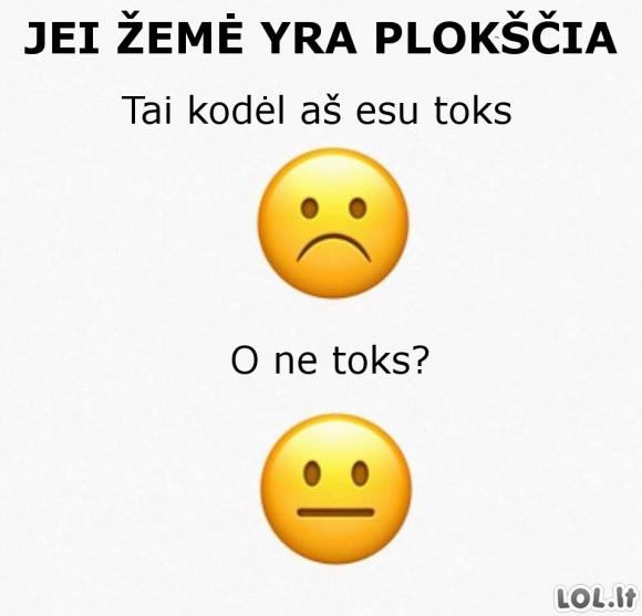 Jei žemė yra plokščia...