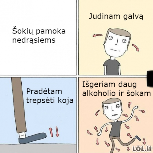 Kaip šokti nedrąsiems