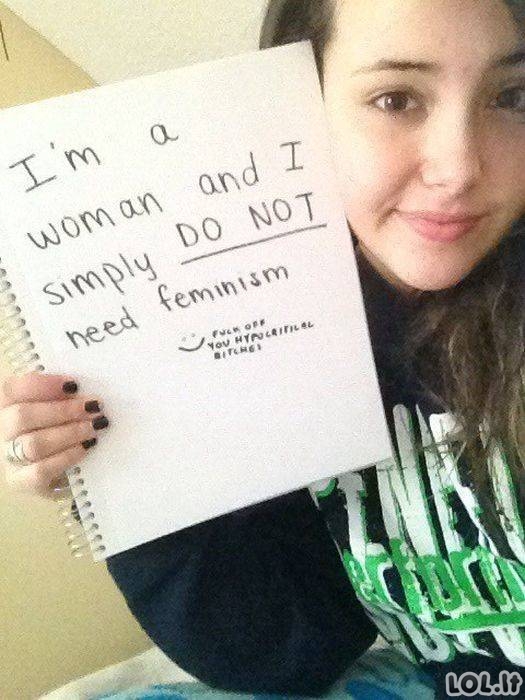Ne visos moterys yra feministės (28 nuotraukos)