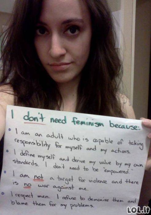 Ne visos moterys yra feministės (28 nuotraukos)