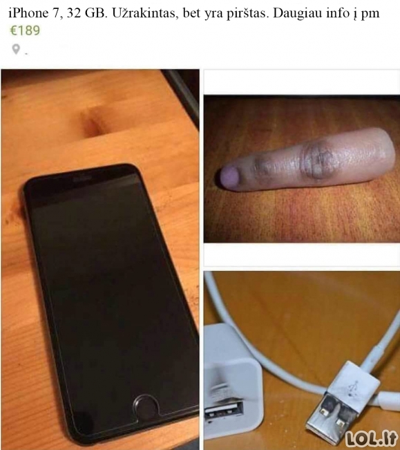 Gera kaina parduodamas iPhone 7