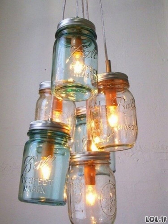 Fantastiškos idėjos, kurios patars Jums, kaip galite panaudoti senus stiklainius