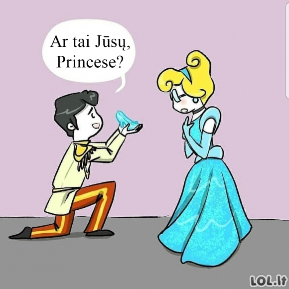 Ne ta princesė pametė batelį