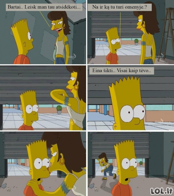 Kai Bartas tai pamatė