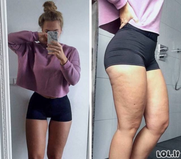 Merginos atskleidžia tiesą apie tobulas nuotraukas instagrame (23 nuotraukos)