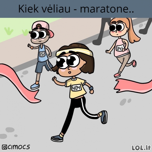 Maratono entuziastės