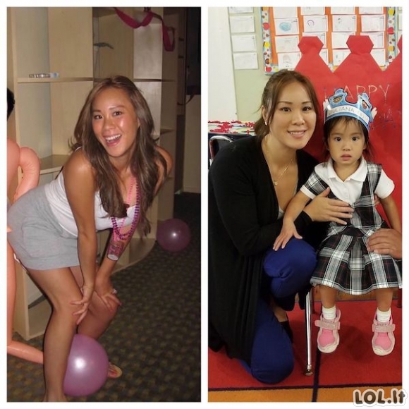 Kaip pasikeitė gyvenimas sulaukus vaikų - nuotraukos prieš ir po