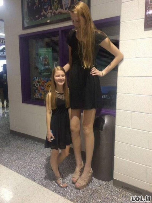 Merginos, kurios gali nustebinti kiekvieną savo ūgiu