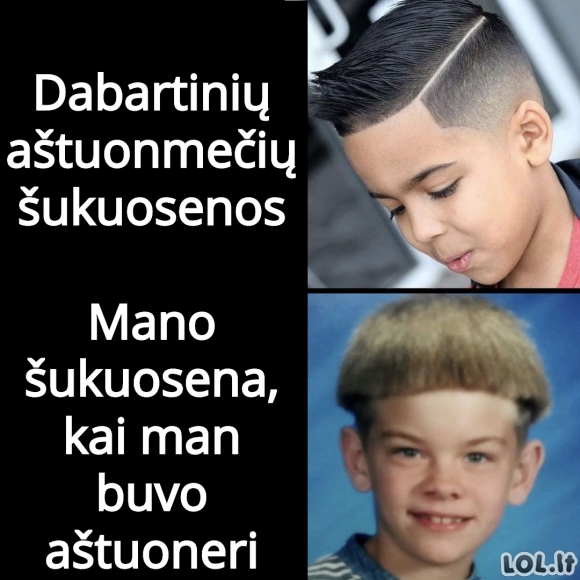 Aštuonmečių šukuosenos