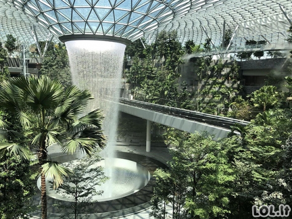 Singapūre pastatytas unikalus oro uostas, neturintis jokių analogų pasaulyje [GALERIJA]
