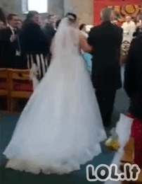 Linksmiausios vestuvinės akimirkos [GALERIJA]